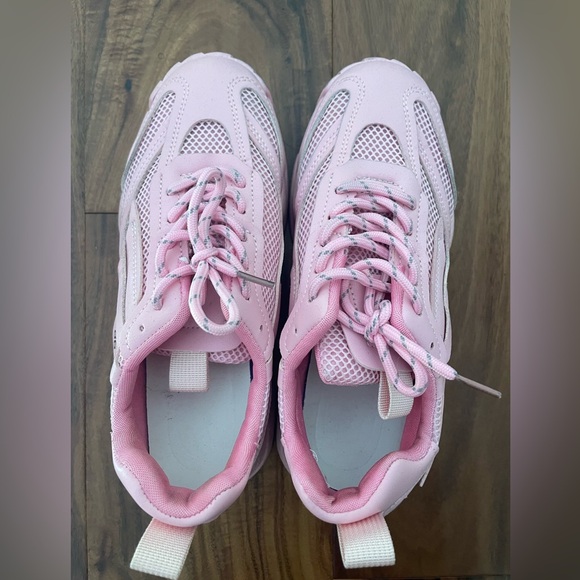 Women's Pink Sneakers - Picture 2 of 4